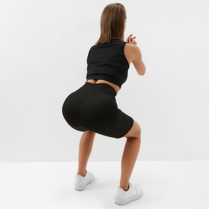 Велосипедки спортивные женские MINAKU, чёрные, размер 40