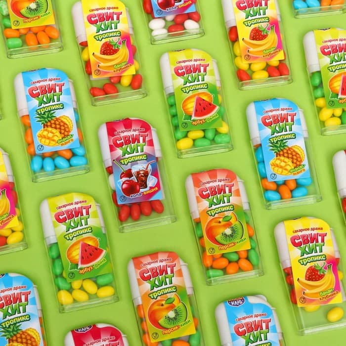 Драже сахарное «Свит хит», тропикс ассорти, 12 г