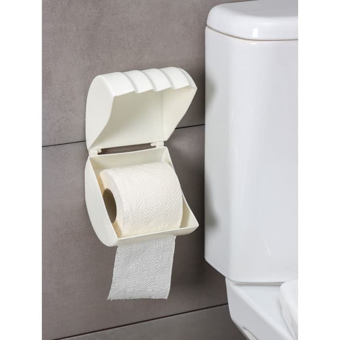 Держатель для туалетной бумаги Regular, 15.5×12.2×13.5 см, белое облако