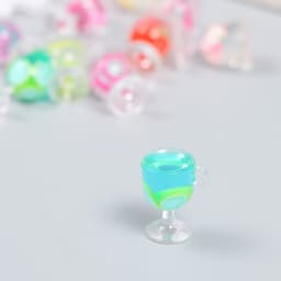 Декор для творчества пластик «Лимонад в бокале», 2×1.5×1.1 см, МИКС