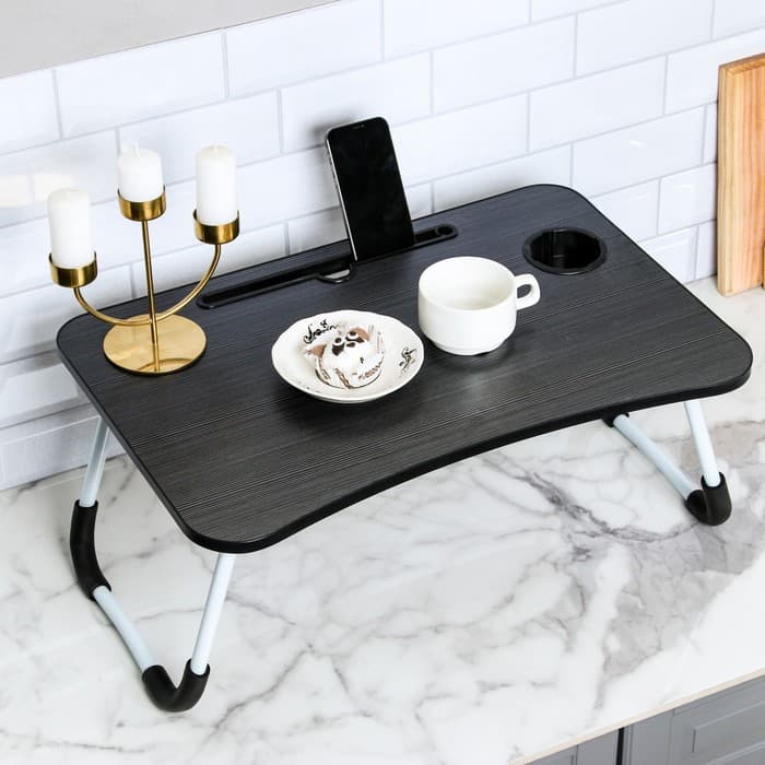 Столик - поднос для завтрака Дарим Красиво, для ноутбука, складной, серый, 60×40 см