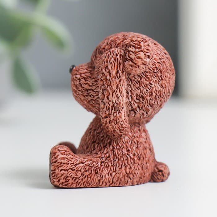 Фигурка полистоун «Мишка: не слышу, не вижу, не скажу», 4×2.5×3 см, МИКС