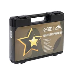 Набор инструментов в кейсе ЛОМ «23 ФЕВРАЛЯ», в подарочной упаковке, 15 предметов