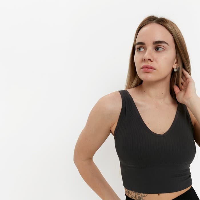 Топ женский, серый, размер 42-46