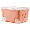 Детский ящик для игрушек COOL, на колёсах, 50 л, цвет персиковая карамель