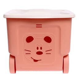 Детский ящик для игрушек COOL, на колёсах, 50 л, цвет персиковая карамель