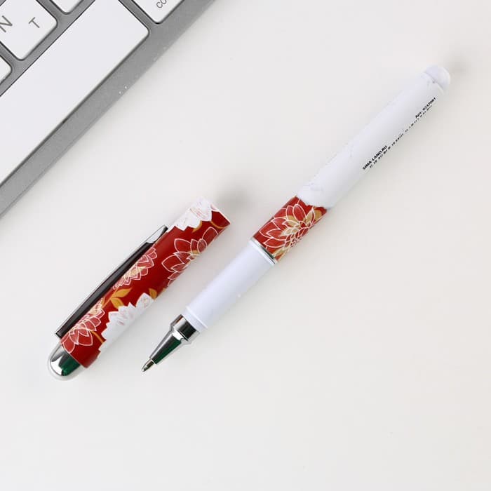 Ручка шариковая, синяя паста, 1 мм, пластик, в открытке «Учитель №1»