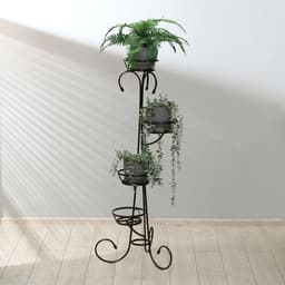 Подставка для цветов, напольная, на 4 горшка, d=13 см, бронзовая, «Маркиз»