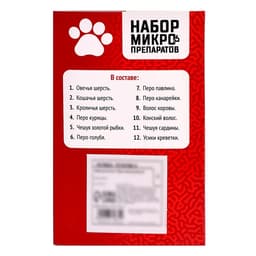 Набор для опытов «Набор микропрепаратов», животные