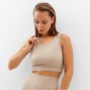 Топ спортивный женский MINAKU, бежевый, размер 44