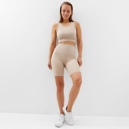 Топ спортивный женский MINAKU, бежевый, размер 46