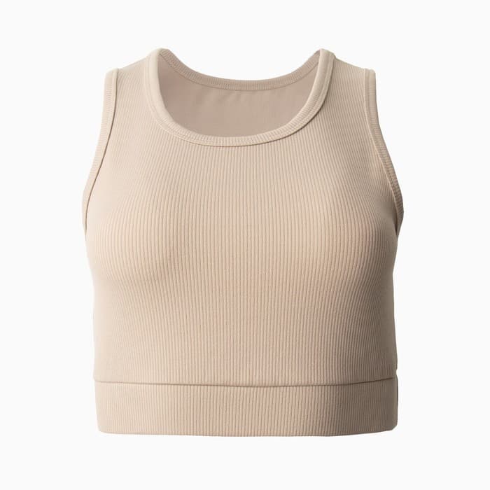Топ спортивный женский MINAKU, бежевый, размер 46