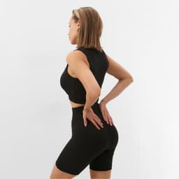 Топ спортивный женский MINAKU, чёрный, размер 42