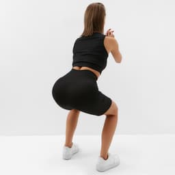 Топ спортивный женский MINAKU, чёрный, размер 42