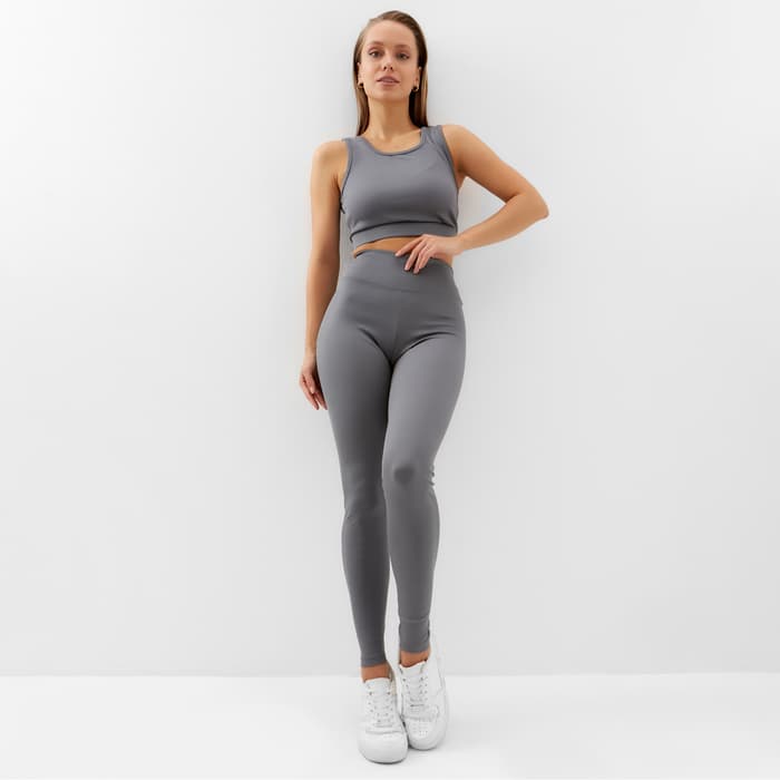 Топ спортивный женский MINAKU графит, размер 44