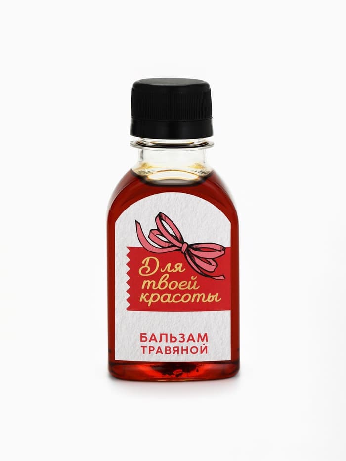 Подарочный набор «С 8 Марта»: чай травяной 20 г, бальзам травяной 100 мл.