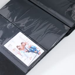 Фотоальбом на 600 фото 10х15 "Каретная стяжка" кожзам, чёрный 33,5х34,5х5,5 см