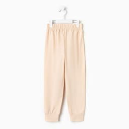 Пижама для мальчика (лонгслив, брюки) MINAKU, бежевая, рост 116 см