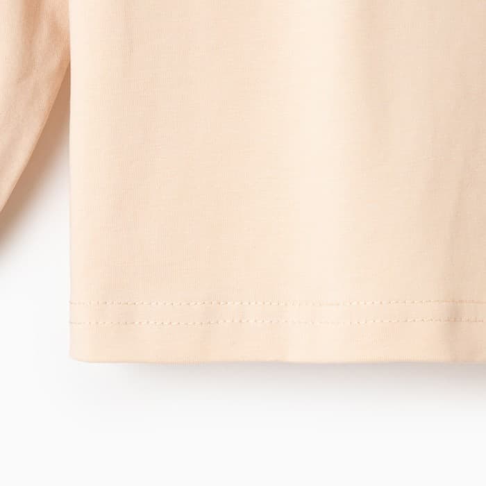 Пижама для мальчика (лонгслив, брюки) MINAKU, бежевая, рост 116 см