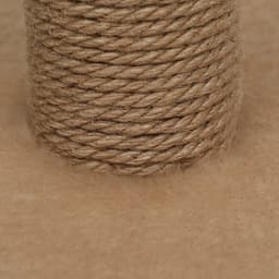 Когтеточка-столбик толстый, джут, 40×40×80 см, бежевый
