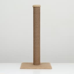 Когтеточка-столбик толстый, джут, 40×40×80 см, бежевый