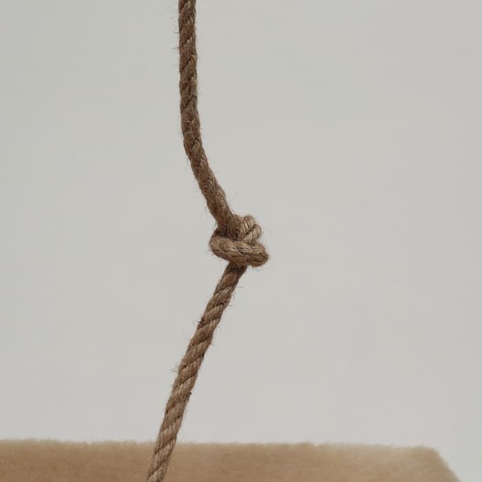 Комплекс для кошек с когтеточкой, 37×37×120 см, с домиком и 2 полками, бежевый