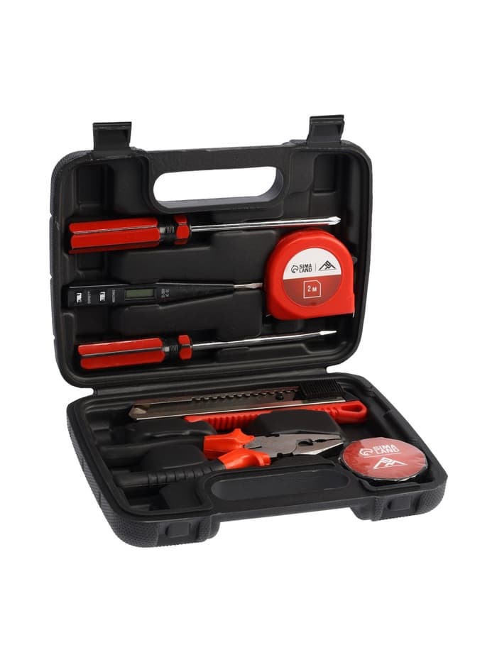 Набор инструментов в кейсе ЛОМ «23 ФЕВРАЛЯ», в подарочной упаковке, 7 предметов