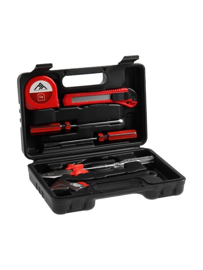 Набор инструментов в кейсе ЛОМ «23 ФЕВРАЛЯ», в подарочной упаковке, 7 предметов