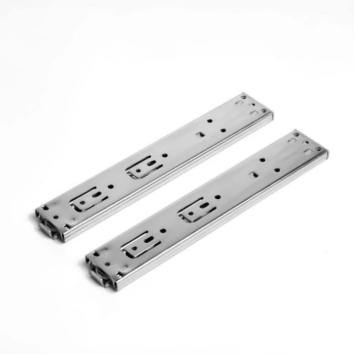 Шариковые направляющие ТУНДРА, система Push to Open 4512, L=250 мм, H=45 мм, 2 шт.