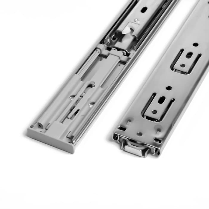 Шариковые направляющие ТУНДРА, система Push to Open 4512, L=250 мм, H=45 мм, 2 шт.