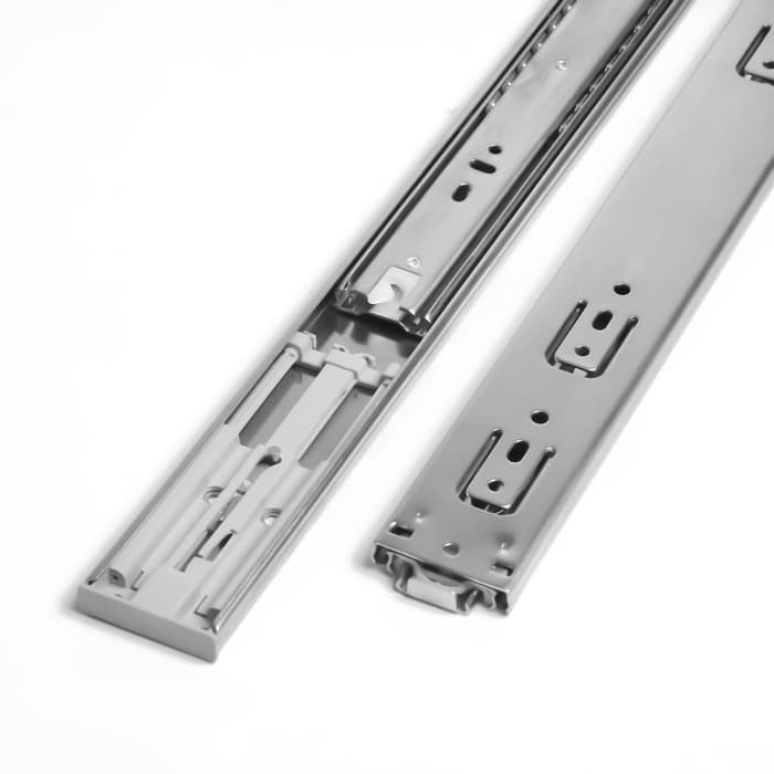 Шариковые направляющие ТУНДРА, система Push to Open 4512, L=450 мм, H=45 мм, 2 шт.