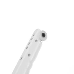 Роликовые направляющие ТУНДРА, L=450 мм, толщина 0.8 мм, белые, 2 шт.