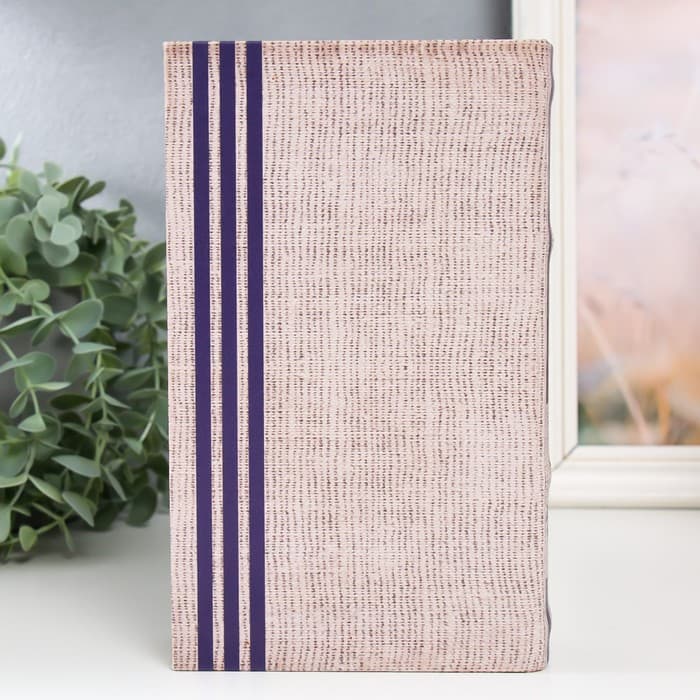 Шкатулка книга - сейф «Якорь», дерево и искусственная кожа, с замком, 21×13×5 см