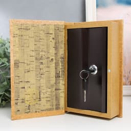 Шкатулка книга - сейф «Африканка с вазой с фруктами», дерево, искусственная кожа, 21×13×5 см