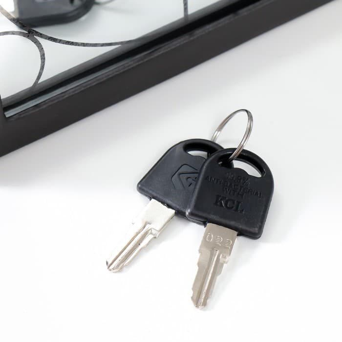 Шкатулка книга - сейф «Геометрия», дерево, искусственная кожа, зеркало 24×16×5 см