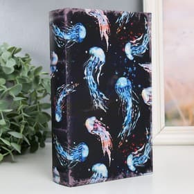Шкатулка книга - сейф «Медузы», дерево, искусственная кожа, 21×13×5 см