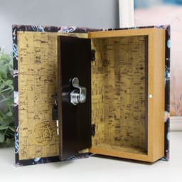 Шкатулка книга - сейф «Медузы», дерево, искусственная кожа, 21×13×5 см