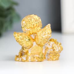 Фигурка полистоун «Ангел с розочками», с эффектом старины, 4×5.5×5.5 см, МИКС