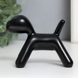 Фигурка полистоун «Собака», чёрный, 10×7.8×5.4 см