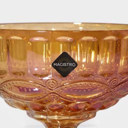 Креманка Magistro «Ла-Манш», 350 мл, 12×10.5 см, стекло, янтарная