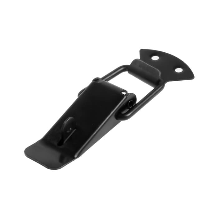 Замок-защелка на ящик, 6.5 см, железный, черный, с проушиной,10 шт.