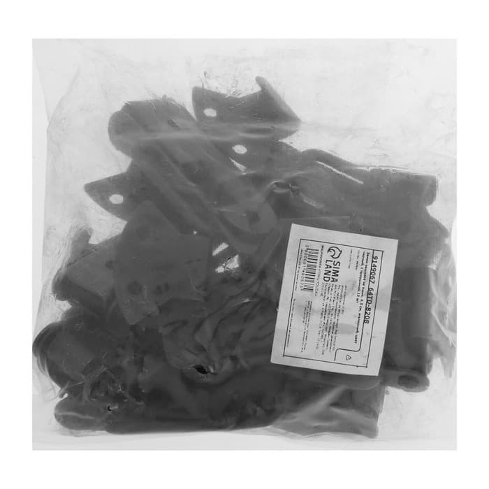 Замок-защелка на ящик, 6.5 см, железный, черный, с проушиной,10 шт.