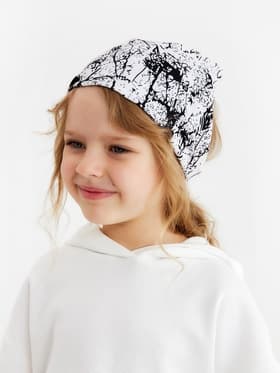 Косынка для девочки MINAKU «Узор», белая, размер 50