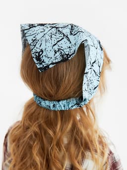 Косынка для девочки MINAKU «Узор», голубая, размер 50