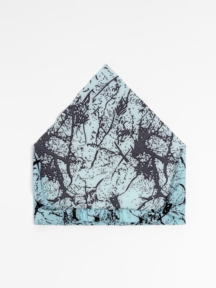 Косынка для девочки MINAKU «Узор», голубая, размер 50