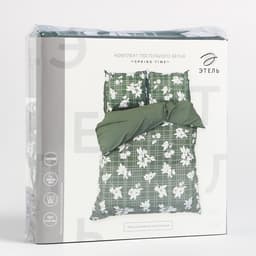 Постельное бельё евро «Этель» Spring time, поплин