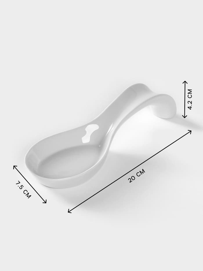 Подставка под ложку Добрушский завод «Белье», 20 см, фарфор, белая