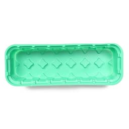 Мини - парник для рассады, 35×13×11 см, 14 ячеек под таблетки для рассады d=4 см, пластик, Greengo