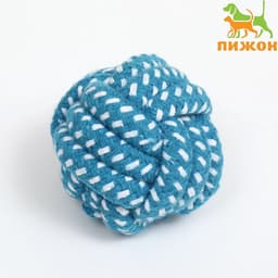 Мячик из каната, до 50 г, 6 см, синий