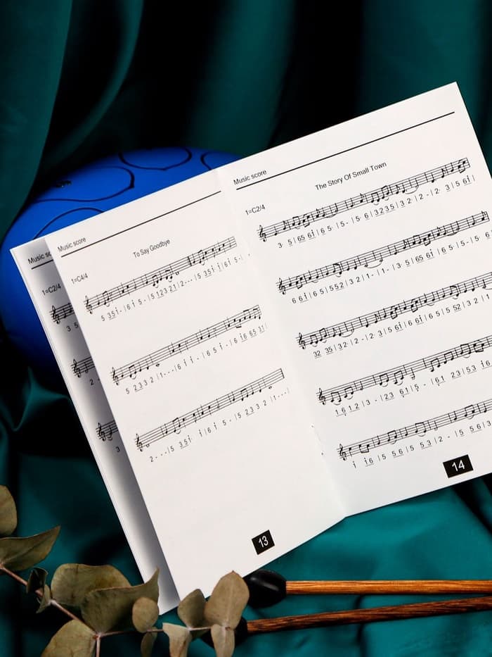 Глюкофон - музыкальный инструмент, синий, 8 лепестков, 15×9 см